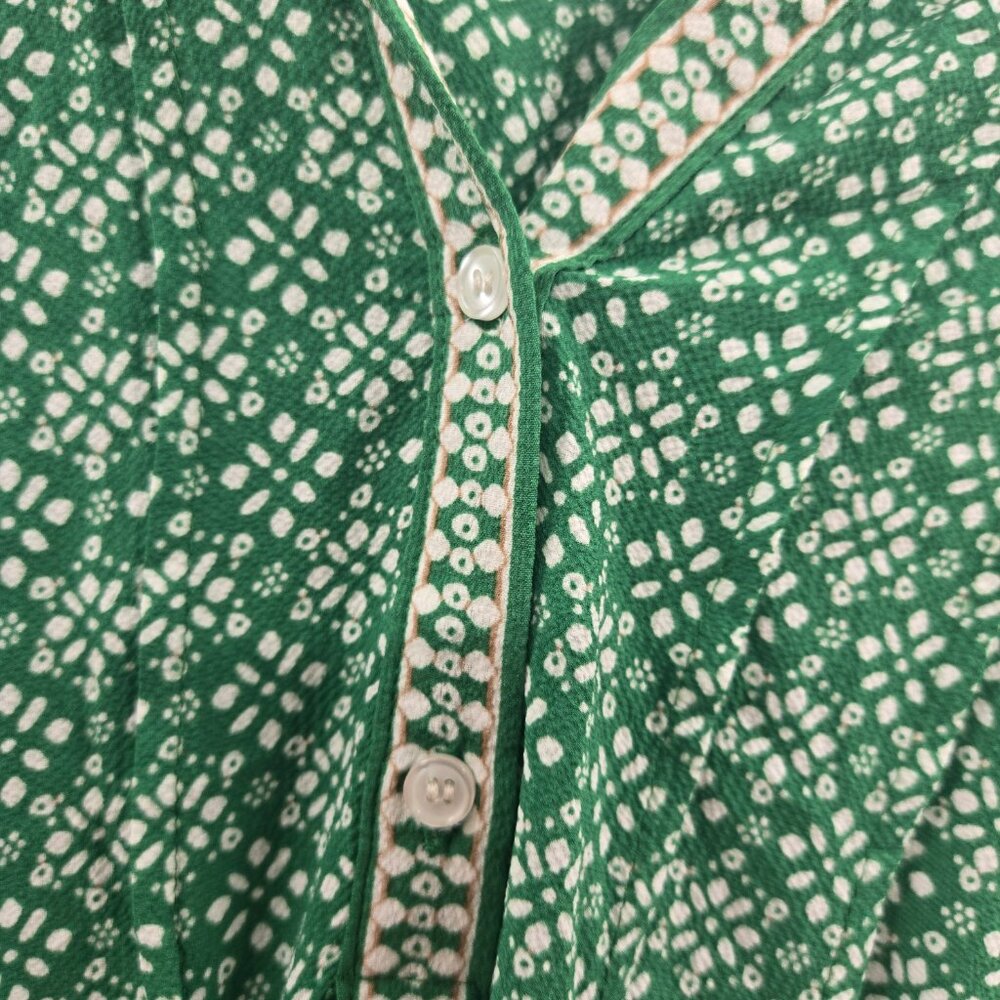 Max Studio Green Ruffled Tiered Maxi Dress 2x - Picture 10 of 15